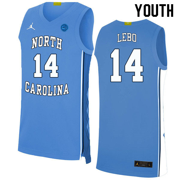 Youth #14 Creighton Lebo North Carolina Tar Heels College Basketball Jerseys Stitched Sale-Carolina - Click Image to Close